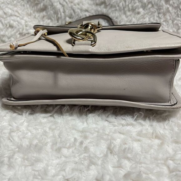 REBECCA MINKOFF Bowery Top Handle Leather gray small Crossbody Bag - Picture 6 of 13